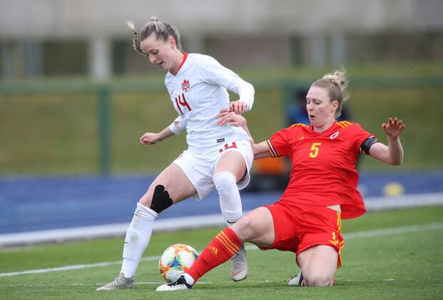 Football, Women, European Championship Qualifier, Wales - Canada