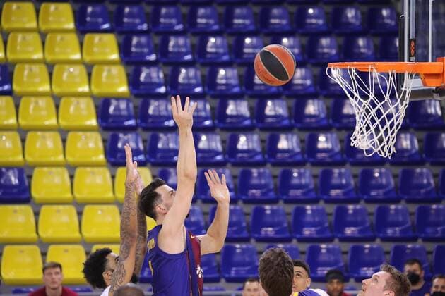 Euroleague Basketball match FC Barcelona vs Bayern at the Palau Blaugrana Stadium in Barcelona April 09, 2021 In picture Euroleague Basketball match Fc Barcelona vs Bayern at the Palau Blaugrana Stadium in Barcelona April 09, 2021 Photo JGS Cordon Press Cordon Press  xx xx