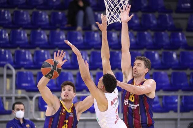 Euroleague Basketball match FC Barcelona vs Bayern at the Palau Blaugrana Stadium in Barcelona April 09, 2021 In picture Pau Gasol Euroleague Basketball match Fc Barcelona vs Bayern at the Palau Blaugrana Stadium in Barcelona April 09, 2021 Photo JGS Cordon Press Cordon Press  xx xx