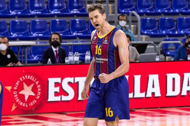 April 9, 2021, Barcelona, Spain: Pau Gasol of FC Barcelona, Barca during the Turkish Airlines EuroLeague match between FC Barcelona and Bayern Munich at Palau Blaugrana in Barcelona, Spain. Barcelona Spain - ZUMAd159 20210409_zia_d159_130 Copyright: xDavidxRamirezx