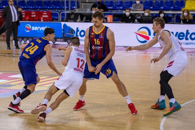 Jornada 34 de la Euroliga, Partido entre F C Barcelona y el F C Bayern de Munich, disputado en el Palau Blaugrana Partido de Euroliga entre F C Barcelona y el F C Bayern Munich, correpondiente a la jornada 34 de la liga regular Partido disputado en el Palau Blaugrana Barcelona Copyright: xBEAUTIFULxSPORTS Cuadradox
