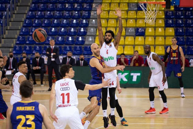 Jornada 34 de la Euroliga, Partido entre F C Barcelona y el F C Bayern de Munich, disputado en el Palau Blaugrana Partido de Euroliga entre F C Barcelona y el F C Bayern Munich, correpondiente a la jornada 34 de la liga regular Partido disputado en el Palau Blaugrana Barcelona Copyright: xBEAUTIFULxSPORTS Cuadradox