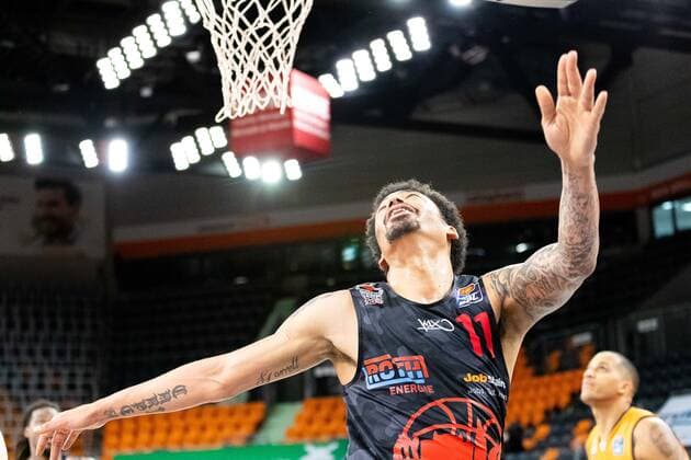 Diante Maurice Garrett JobStairs Giessen 46ers 11 GER, Ratiopharm Ulm vs JobStairs Giessen 46ers, easycredit 1 Bundesliga Basketball, 27 Matchday, Season 2020 21, 10 04 2021 Ratiopharm Ulm vs JobStairs Giessen 46ers, 1 Basketball Bundesliga New Ulm. Copyright: xEibner-Pressefoto RogerxBuerkex EP_EER
