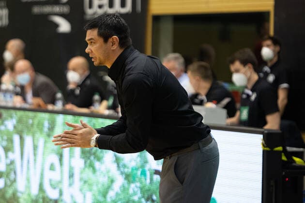 Daniel Jansson Tigers Tübingen, Head Coach ¨¨¨Tigers Tübingen vs Bayer Giants Leverkusen, 2 Basketball, Bundesliga, Pro A, Barmer 2 Basketball, Matchday 30, Spielzeit 2020 2021, 10 04 2021, ¨¨ Tigers Tübingen Bayer Giants Leverkusen, Basketball, 2 Bundesliga, Barmer 2 Basketball, Matchday 30, Spielzeit 2020 2021, 10 04 2021 Rottenburg am Neckar. Copyright: xNinaxSander xEibnerxPressefotoxIx EP_NSR