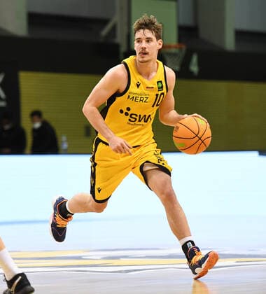 Basketball 2 Bundesliga 2020 2021 30 Matchday in Rottenburg at Volksbank Arena 10 04 2021 Tigers Tuebingen Bayer Giants Leverkusen Gianni Otto Tigers Tuebingen