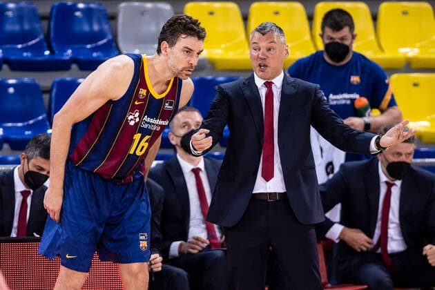 11th April 2021; Palau Blaugrana, Barcelona, Catalonia, Spain; Liga ACB Basketball, Barcelona versus Real Madrid; 16 Pau Gasol of Barcelona during the Liga Endesa match  ActionPlus12280737 MarcxGonzalezxAloma