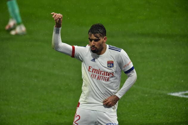 Joie de Lucas Paqueta (lyon) FOOTBALL : Olympique Lyonnais vs SCO Angers - Ligue 1 Uber Eats - 11 04 2021 FredericChambert Panoramic 