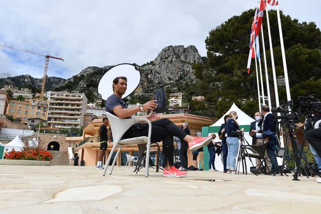 Rafael Nadal (Esp) TENNIS : Rolex Monte Carlo Masters - 11 04 2021 AntoineCouvercelle Panoramic 