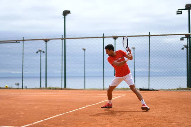 Novak Djokovic (Ser) TENNIS : Rolex Monte Carlo Masters - 11 04 2021 AntoineCouvercelle Panoramic 