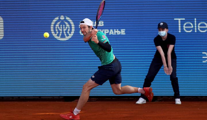 12.04.2021 Belgrade(Serbia) Serbia Challenger Open men s tennis singles Jurij Rodionov Austria :