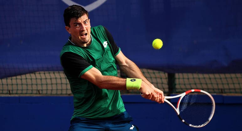 12.04.2021 Belgrade(Serbia) Serbia Challenger Open men s tennis singles Sebastian Ofner Austria :