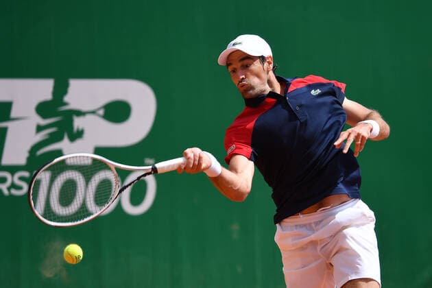 Jeremy Chardy (Fra) TENNIS : Rolex Monte Carlo Masters - 13 04 2021 AntoineCouvercelle Panoramic 