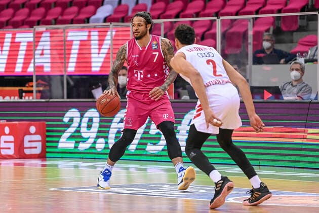 easyCredit BBL, Telekom Baskets Bonn vs FC Bayern Munich Basketball, 13 04 2021 Chris Babb Telekom Baskets Bonn 7 , easyCredit BBL, Telekom Baskets Bonn vs FC Bayern Munich Basketball on 13 04 2021 at the Telekom Dome Bonn, Bonn North Rhine Westphalia Copyright: xBEAUTIFULxSPORTS Mueller-Laschetx