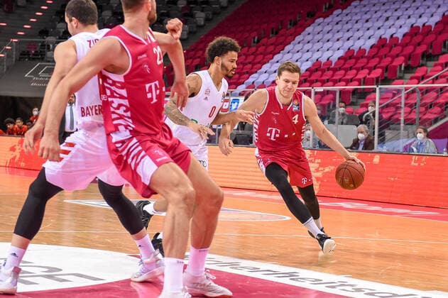 easyCredit BBL, Telekom Baskets Bonn vs FC Bayern Munich Basketball, 13 04 2021 Strahinja Micovic Telekom Baskets Bonn 4 , easyCredit BBL, Telekom Baskets Bonn vs FC Bayern Munich Basketball on 13 04 2021 at Telekom Dome Bonn, Bonn North Rhine Westphalia Copyright: xBEAUTIFULxSPORTS Mueller-Laschetx