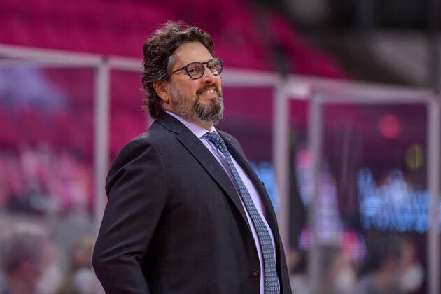 easyCredit BBL, Telekom Baskets Bonn vs FC Bayern Munich Basketball, 13 04 2021 Headcoach Andrea Trinchieri Coach FC Bayern Munich Basketball , easyCredit BBL, Telekom Baskets Bonn vs FC Bayern Munich Basketball on 13 04 2021 at Telekom Dome Bonn, Bonn Nordrhein Westfalen Copyright: xBEAUTIFULxSPORTS Mueller-Laschetx