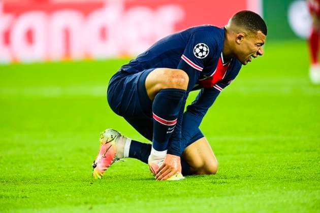 Kylian Mbappe (PSG) FOOTBALL : PSG vs Bayern de Munich - 1 4 finale - ligue des Champions - 13 04 2021 JBAutissier Panoramic 