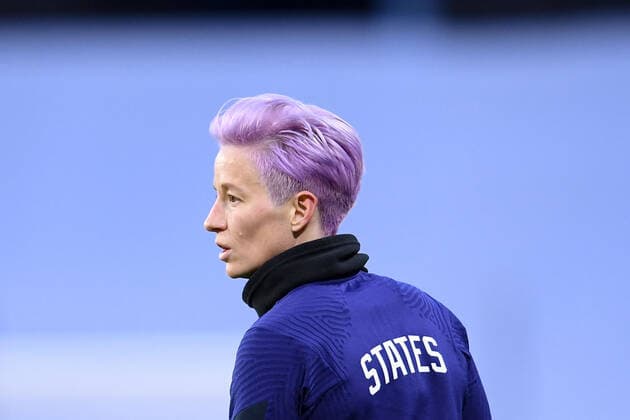 ECHAUFFEMENT - 15 Megan Rapinoe (usa) FOOTBALL FEMININ : France vs Etats Unis - Match Amical - 13 04 2021 FEP Panoramic 