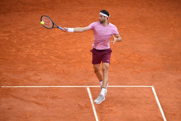 Grigor Dimitrov TENNIS : Rolex Monte Carlo Masters - 14 04 2021 AntoineCouvercelle Panoramic 
