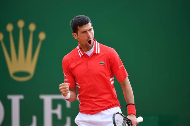 Novak Djokovic (Ser) TENNIS : Rolex Monte Carlo Masters - 14 04 2021 AntoineCouvercelle Panoramic 