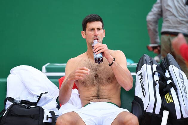 Novak Djokovic (Ser) TENNIS : Rolex Monte Carlo Masters - 14 04 2021 AntoineCouvercelle Panoramic 