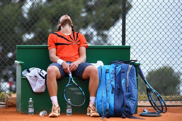 Lucas Pouille (Fra) TENNIS : Rolex Monte Carlo Masters - 14 04 2021 AntoineCouvercelle Panoramic 
