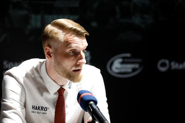 14 04 2021, easyCredit Basketball Bundesliga, BBL, season 2020 2021, men, Chemnitz Niners HAKRO Merlins Crailsheim Tuomas Iisalo Headcoach , HAKRO Merlins Crailsheim Chemnitz Fair Chemnitz Saxony Germany