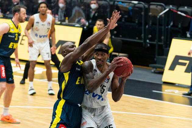 easyCredit Basketball Bundesliga, Hamburg, 14 04 2021 easyCredit Basketball Bundesliga, Hamburg Towers vs EWE Baskets Oldenburg, Terry Allen 25 Hamburg Towers Copyright: xBEAUTIFULxSPORTS Mohwinkelx