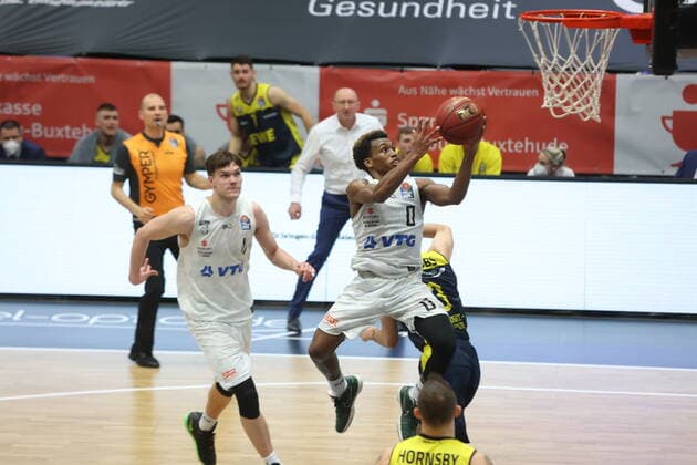 Basketball Germany, 1 Bundesliga, Hamburg Towers EWE Baskets Oldenburg, Hamburg, 14 04 2021 TJ Shorts Towers Hamburg Germany