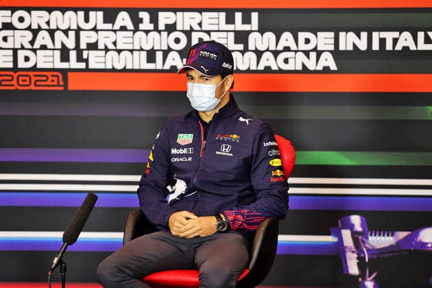 F1 Grand Prix of Emilia Romagna 11 Sergio Perez (MEX, Red Bull Racing), F1 Grand Prix of Emilia Romagna at Autodromo Enzo e Dino Ferrari on April 15, 2021 in Imola, Italy. (Photo by xpbimages.com XPB Images FIA Pool via HOCH ZWEI) Imola Italy Poolfoto HOCH ZWEI Pool XPB Images ,EDITORIAL USE ONLY