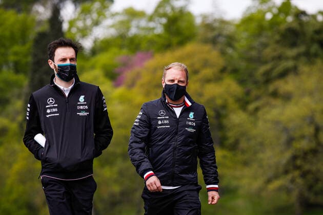 BOTTAS Valtteri (fin), Mercedes AMG F1 GP W12 E Performance, portrait during the Formula 1 Pirelli Gran Premio Del Made In Italy E Dell Emilia Romagna 2021 from April 16 to 18, 2021 on the Autodromo Internazionale Enzo e Dino Ferrari, in Imola, Italy FORMULE 1: Grand prix Emilia Romagne - Preparations - 15 04 2021 DPPI PANORAMIC  00121003__GDN4686