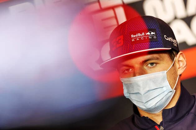 F1 Grand Prix of Emilia Romagna 33 Max Verstappen (NED, Red Bull Racing), F1 Grand Prix of Emilia Romagna at Autodromo Enzo e Dino Ferrari on April 15, 2021 in Imola, Italy. (Photo by xpbimages.com XPB Images FIA Pool via HOCH ZWEI) Imola Italy Poolfoto HOCH ZWEI Pool XPB Images ,EDITORIAL USE ONLY