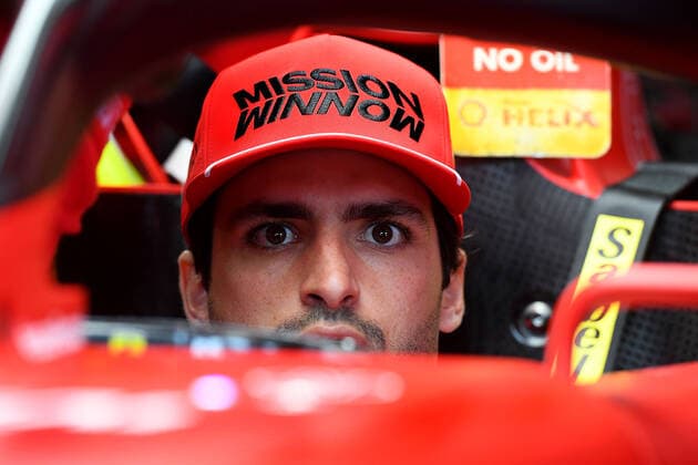 F1 Grand Prix of Emilia Romagna 55 Carlos Sainz (ESP, Scuderia Ferrari Mission Winnow), F1 Grand Prix of Emilia Romagna at Autodromo Enzo e Dino Ferrari on April 15, 2021 in Imola, Italy. (Photo by COLOMBO IMAGES FIA Pool via HOCH ZWEI) Imola Italy Poolfoto HOCH ZWEI Pool COLOMBO IMAGES ,EDITORIAL USE ONLY