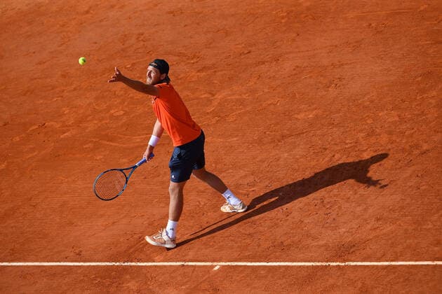 Lucas Pouille (Fra) TENNIS : Rolex Monte Carlo Masters - 15 04 2021 AntoineCouvercelle Panoramic 