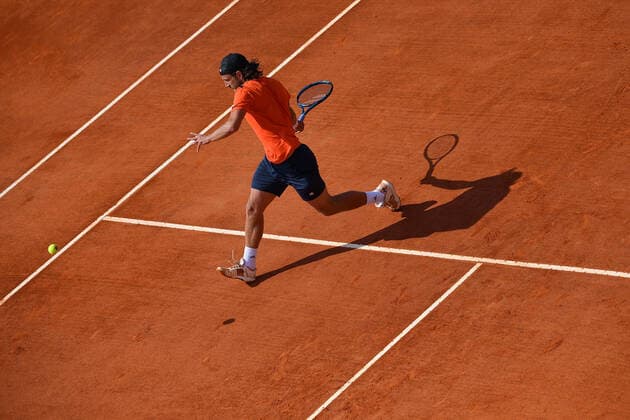 Lucas Pouille (Fra) TENNIS : Rolex Monte Carlo Masters - 15 04 2021 AntoineCouvercelle Panoramic 