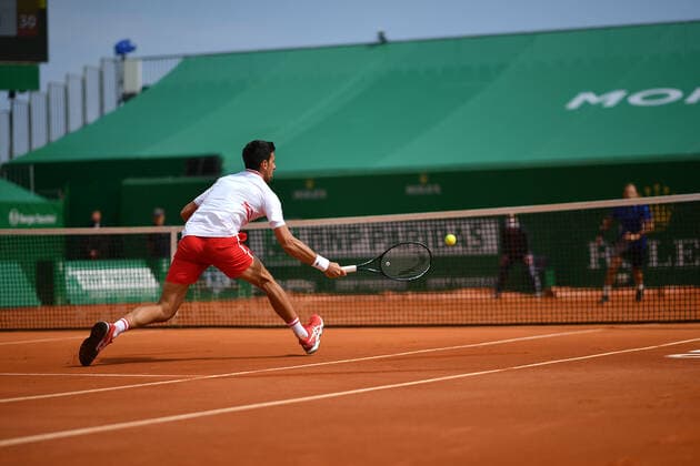 Novak Djokovic (Ser) lost to Daniel Evans (GB) TENNIS : Rolex Monte Carlo Masters - 15 04 2021 AntoineCouvercelle Panoramic 