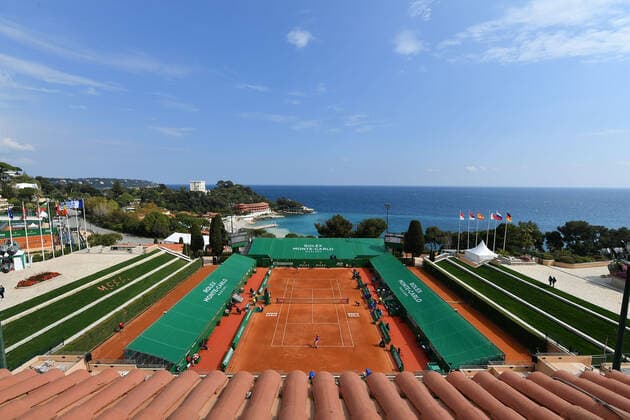 General view of the Monte Carlo country club TENNIS : Rolex Monte Carlo Masters - 15 04 2021 AntoineCouvercelle Panoramic 