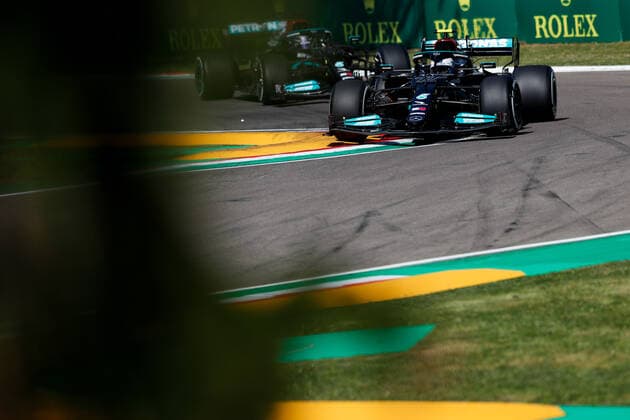 77 Valtteri Bottas FIN, Mercedes AMG Petronas F1 Team , F1 Grand Prix of Emilia Romagna at Autodromo Enzo e Dino Ferrari on April 16, 2021 in Imola, Italy Photo by HOCH ZWEI Imola Italy
