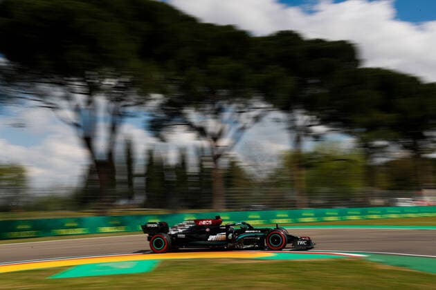 44 Lewis Hamilton GBR, Mercedes AMG Petronas F1 Team , F1 Grand Prix of Emilia Romagna at Autodromo Enzo e Dino Ferrari on April 16, 2021 in Imola, Italy Photo by HOCH ZWEI Imola Italy