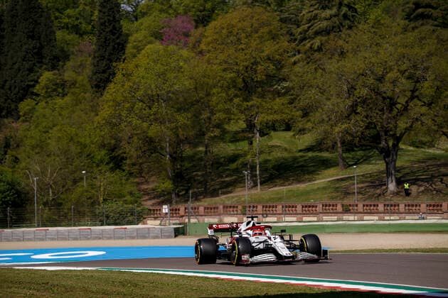 7 Kimi Raikkonen FIN, Alfa Romeo Racing ORLEN , F1 Grand Prix of Emilia Romagna at Autodromo Enzo e Dino Ferrari on April 16, 2021 in Imola, Italy Photo by HOCH ZWEI Imola Italy