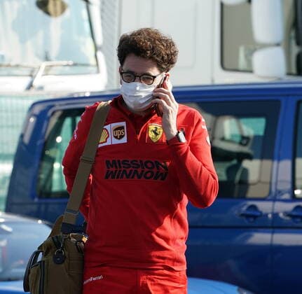 Formula 1 Pirelli Gran Premio Del Made In Italy E Dell emilia Romagna 2021 16 04 2021, Autodromo Enzo e Dino Ferrari, Imola, Formula 1 Pirelli Gran Premio Del Made In Italy E Dell emilia Romagna 2021 ,in the picture team boss Mattia Binotto Scuderia Ferrari Mission Winnow nordphotoxGmbHx xBratic nph00250