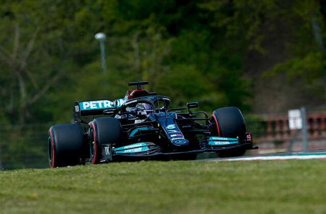 44 Lewis Hamilton GBR, Mercedes AMG Petronas F1 Team , F1 Grand Prix of Emilia Romagna at Autodromo Enzo e Dino Ferrari on April 16, 2021 in Imola, Italy Photo by HOCH ZWEI Imola Italy