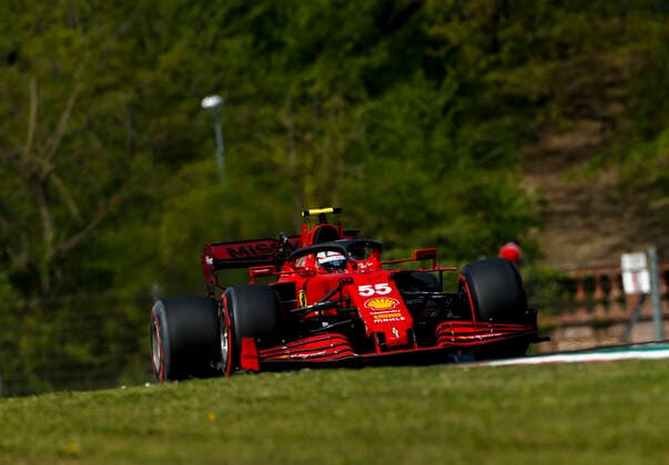 55 Carlos Sainz ESP, Scuderia Ferrari Mission Winnow , F1 Grand Prix of Emilia Romagna at Autodromo Enzo e Dino Ferrari on April 16, 2021 in Imola, Italy Photo by HOCH ZWEI Imola Italy