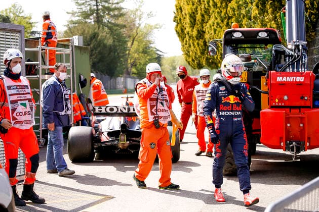 33 Max Verstappen NED, Red Bull Racing , F1 Grand Prix of Emilia Romagna at Autodromo Enzo e Dino Ferrari on April 16, 2021 in Imola, Italy Photo by HOCH ZWEI Imola Italy
