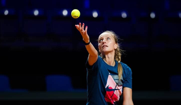 Mandatory Credit: Photo by Rob Prange Shutterstock (11862018a) Petra Kvitova of the Czech Republic during practice before the 2021 Porsche Tennis Grand Prix WTA, Tennis Damen 500 tournament 2021 Porsche Tennis Grand Prix Pre-Tournament - 16 Apr 2021 2021 Porsche Tennis Grand Prix Pre-Tournament - 16 Apr 2021  Copyright: xRobxPrange Shutterstockx 11862018a