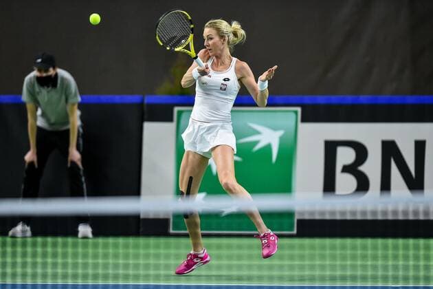 2021.04.16 Bytom Tenis Puchar Billie Jean King Mecz: Urszula Radwanska - Laura Pigossi Polska - Brazylia N z Urszula Radwanska Foto Lukasz Sobala PressFocus 2021.04.16 Bytom Tennis Billie Jean King Cup 2021 Play-Offs Poland - Brazil Urszula Radwanska Credit: Lukasz Sobala PressFocus NEWSPIX.PL --- Newspix.pl  20210416PF_LS185