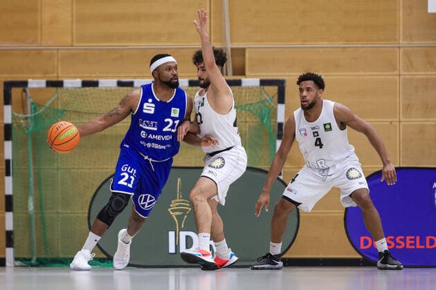 2 Basketball Bundesliga ProB ART Giants Duesseldorf vs VfL SparkassenStars Bochum, 16 04 2021 Elijah Allen 21 VfL SparkassenStars Bochum 2 Basketball Bundesliga ProB ART Giants Duesseldorf vs VfL SparkassenStars Bochum on 16 04 2021, Duesseldorf Copyright: xBEAUTIFULxSPORTS KennyxBeelex