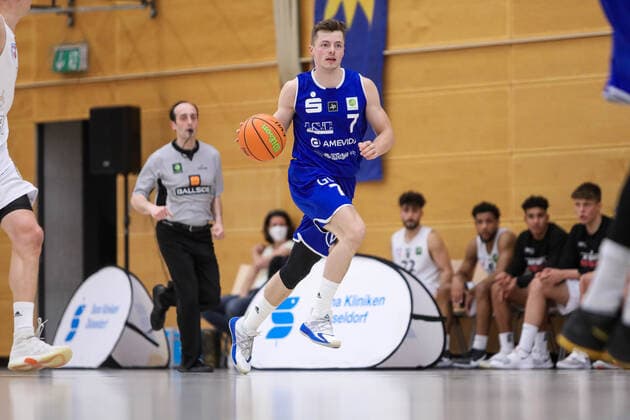 2 Basketball Bundesliga ProB ART Giants Düsseldorf vs VfL SparkassenStars Bochum, 16 04 2021 Lars Kamp 7 VfL SparkassenStars Bochum 2 Basketball Bundesliga ProB ART Giants Düsseldorf vs VfL SparkassenStars Bochum on 16 04 2021, Duesseldorf Copyright: xBEAUTIFULxSPORTS KennyxBeelex