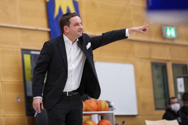 2 Basketball Bundesliga ProB ART Giants Duesseldorf vs VfL SparkassenStars Bochum, 16 04 2021 Kevin Magdowski Coach ART Giants Duesseldorf 2 Basketball Bundesliga ProB ART Giants Duesseldorf vs VfL SparkassenStars Bochum on 16 04 2021, Duesseldorf Copyright: xBEAUTIFULxSPORTS KennyxBeelex