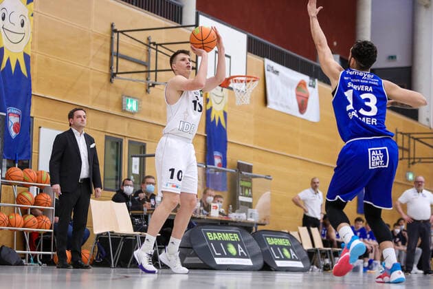 2 Basketball Bundesliga ProB ART Giants Duesseldorf vs VfL SparkassenStars Bochum, 16 04 2021 Finn Pook 10 ART Giants Duesseldorf 2 Basketball Bundesliga ProB ART Giants Duesseldorf vs VfL SparkassenStars Bochum on 16 04 2021, Duesseldorf Copyright: xBEAUTIFULxSPORTS KennyxBeelex