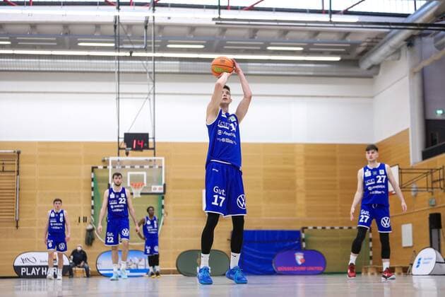 2 Basketball Bundesliga ProB ART Giants Duesseldorf vs VfL SparkassenStars Bochum, 16 04 2021 Patrick Liebert 1 ART Giants Duesseldorf 2 Basketball Bundesliga ProB ART Giants Duesseldorf vs VfL SparkassenStars Bochum on 16 04 2021, Duesseldorf Copyright: xBEAUTIFULxSPORTS KennyxBeelex